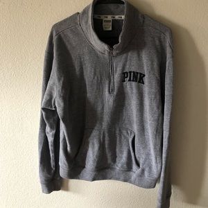 Half zip gray jacket